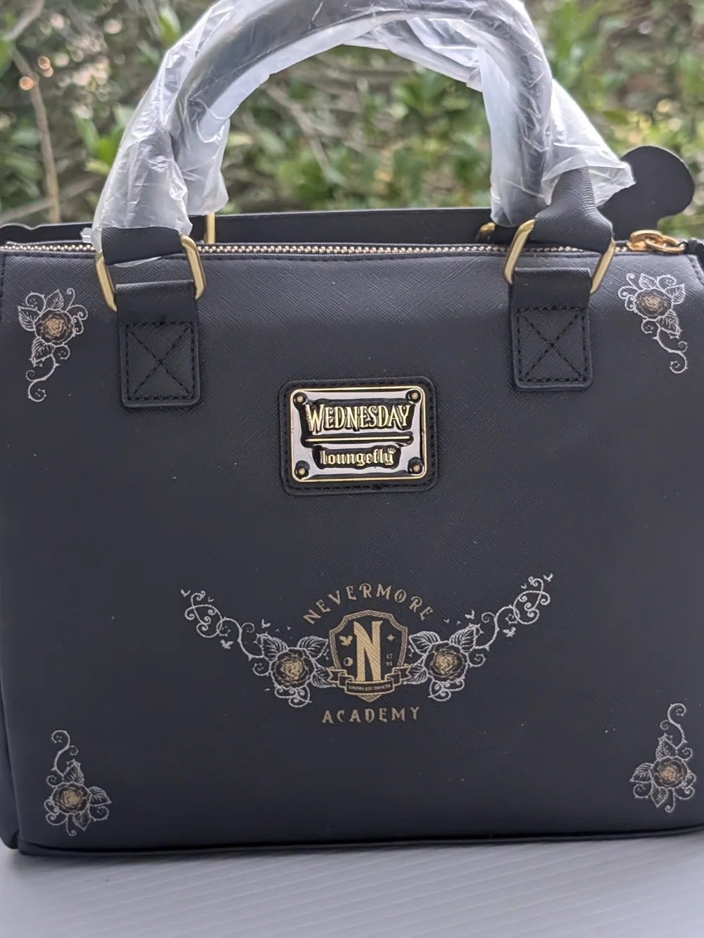 *NWT* Loungefly "Wednesday" Black Typewriter Handbag - Picture 5 of 16